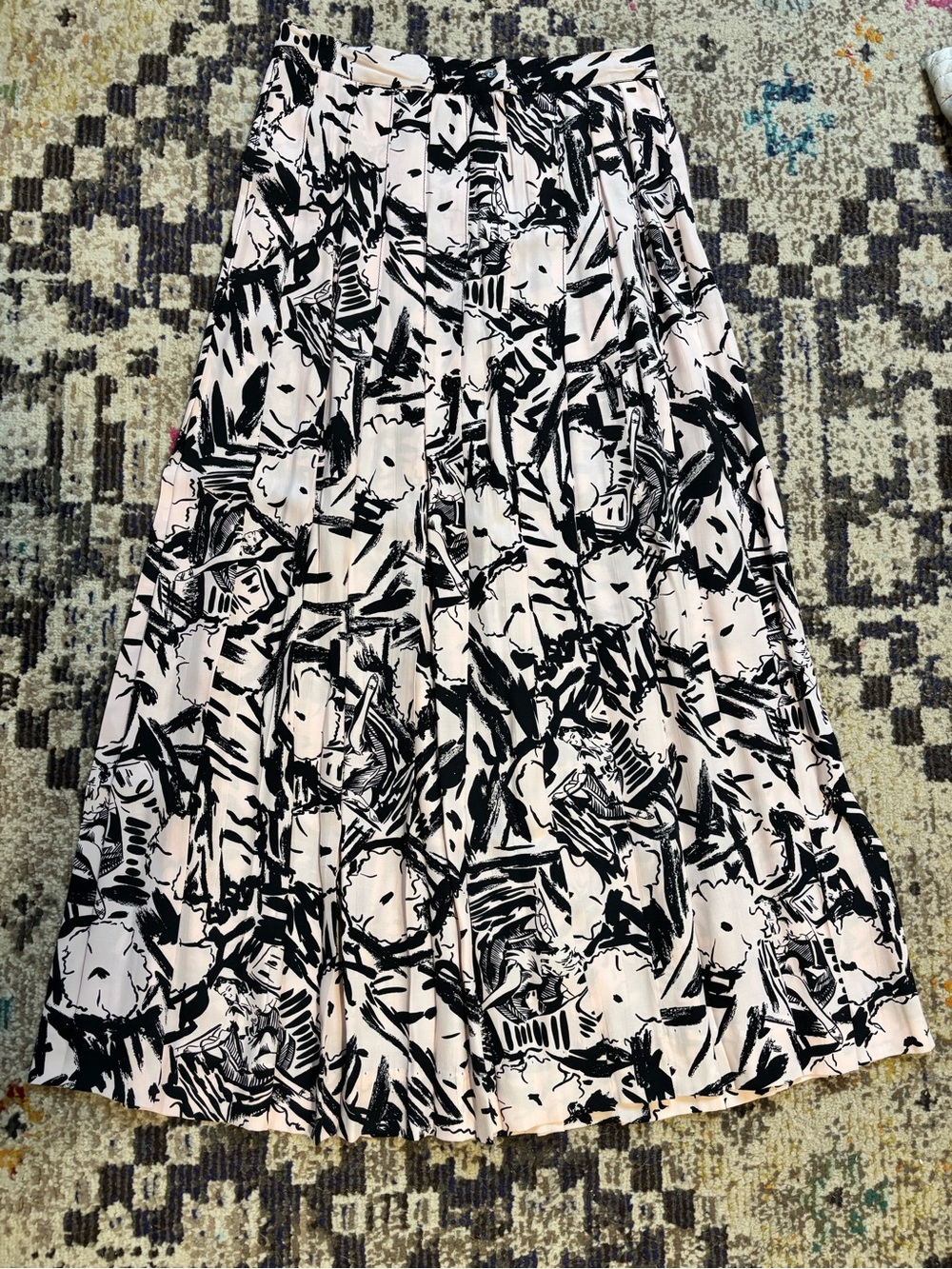 Vintage Nicole Miller Sport novelty print skirt
